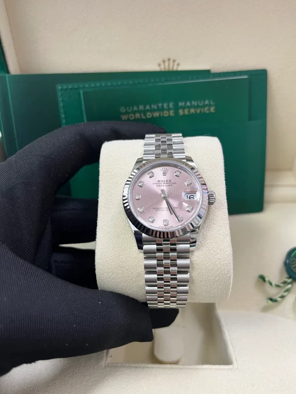 【Super Clone】RLX Datejust m278274-0031/0032 Pink 31mm Dial Oyster Watch