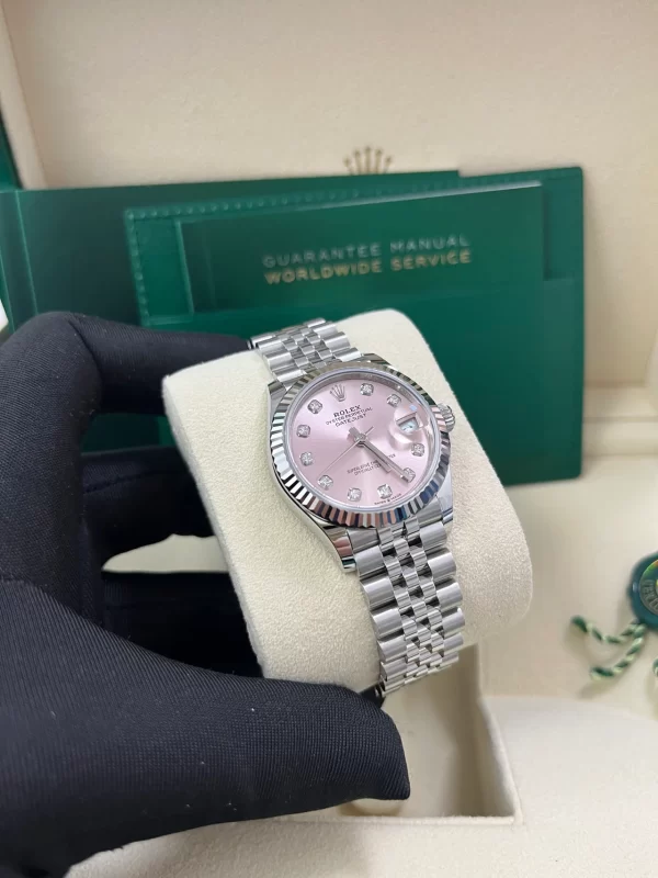【Super Clone】RLX Datejust m278274-0031/0032 Pink 31mm Dial Oyster Watch