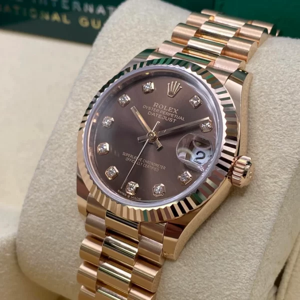 【Super Clone】RLX Datejust m278275-0010 Chocolate 31mm Dial