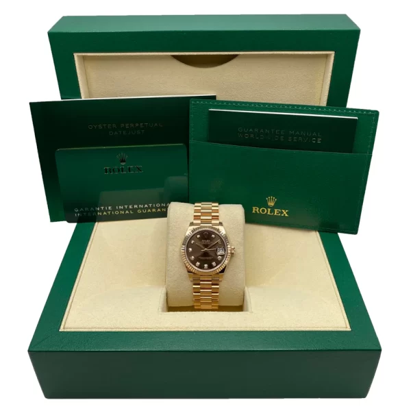 【Super Clone】RLX Datejust m278275-0010 Chocolate 31mm Dial