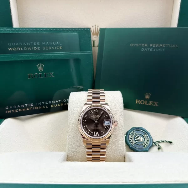 【Super Clone】RLX Datejust m278275-0025 Chocolate 31mm Dial