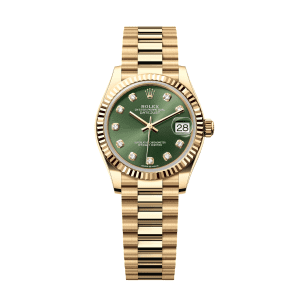 【Super Clone】RLX Datejust m278278-0011 Olive Green 31mm Dial President Bracelet Watch