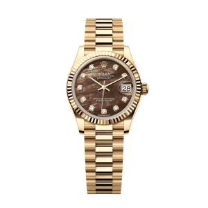 【Super Clone】RLX Datejust m278278-0038 Black Mother-of-Pearl 31mm Dial President Bracelet Watch