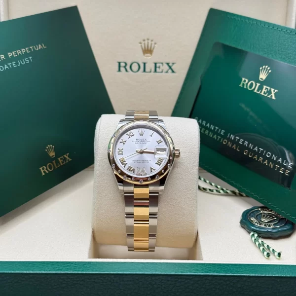 【Super Clone】RLX Datejust m278343-0003/0004 Silver Dial Yellow Rolesor Oyster Watch
