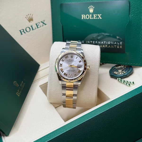 【Super Clone】RLX Datejust m278343-0003/0004 Silver Dial Yellow Rolesor Oyster Watch
