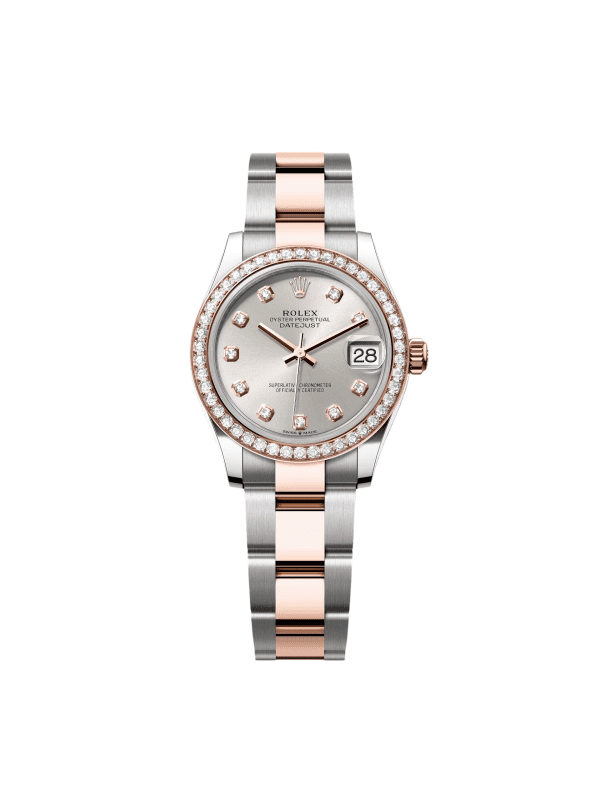 【Super Clone】RLX Datejust m278381-0015/0016 Silver Diamond Dial Diamond-Set Bezel 31mm