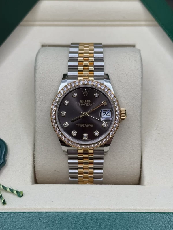 【Super Clone】RLX Datejust m278383RBR-0021/0022 31mm Dark Grey Dial Oyster Bracelet