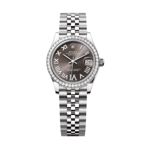 【Super Clone】RLX Datejust m278384RBR-0031/0032 Dark Grey 31mm Dial Oyster Watch