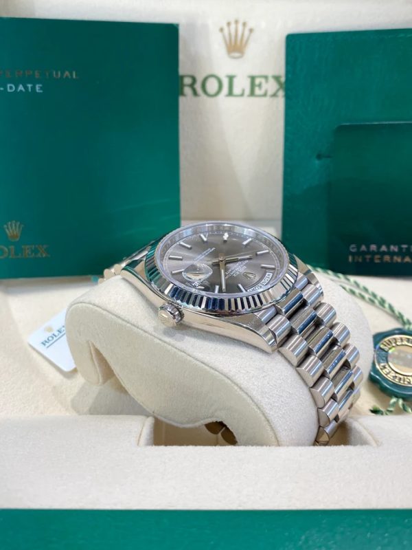 【Super Clone】RLX Day-Date 40mm Slate Diamonds Dial 228236-0013