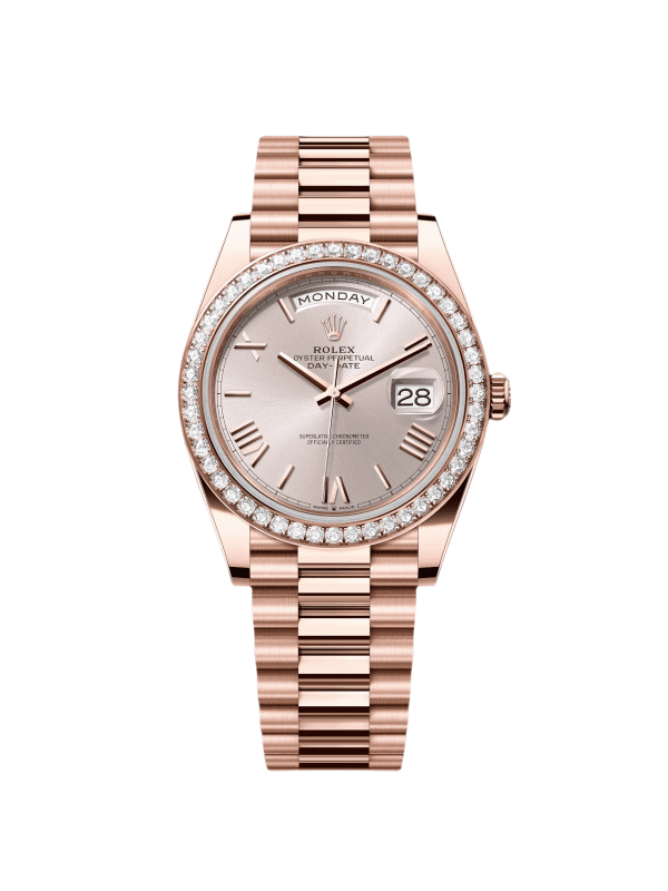 【Super Clone】RLX Day-Date 40mm Sundust Roman Dial 228345rbr-0008