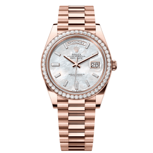 【Super Clone】RLX Day-Date Mother of Pearl Diamonds Dial 228345rbr-0026