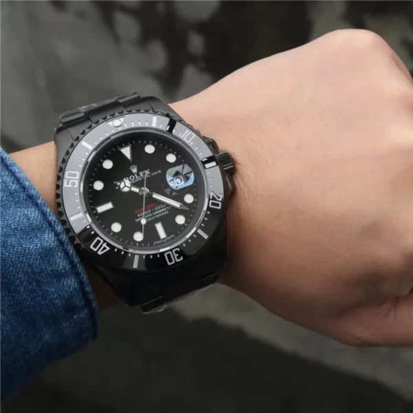 【Super Clone】RLX Sea-Dweller Full Black Multiple Dial Color Options 43mm