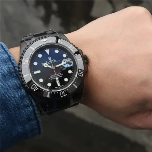 【Super Clone】RLX Sea-Dweller Full Black Multiple Dial Color Options 43mm
