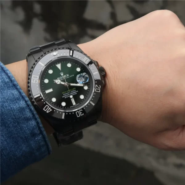 【Super Clone】RLX Sea-Dweller Full Black Multiple Dial Color Options 43mm