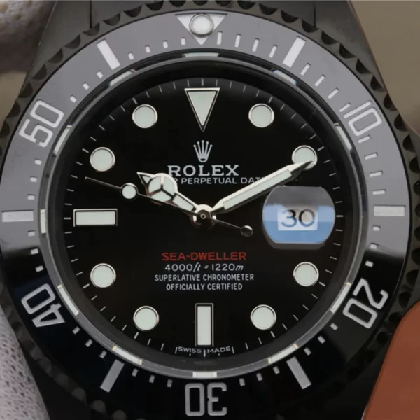【Super Clone】RLX Sea-Dweller Full Black Multiple Dial Color Options 43mm