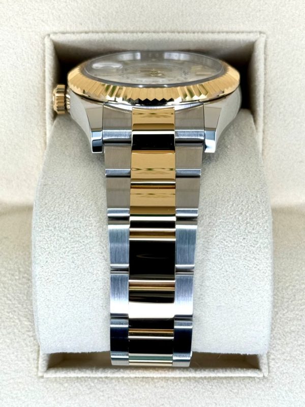【Super Clone】RLX Sky-Dweller 42mm 336933-0005/0006 Two-Tone Yellow Gold White Dial Oyster