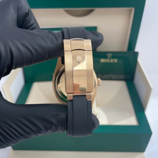 【Super Clone】RLX Sky-Dweller 42mm Yellow Gold White Dial Oysterflex - 336238
