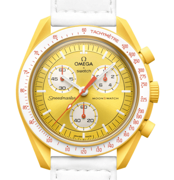 【Super Clone】Swatch x Omega SO33J100 Bioceramic Moonswatch Mission to the Sun