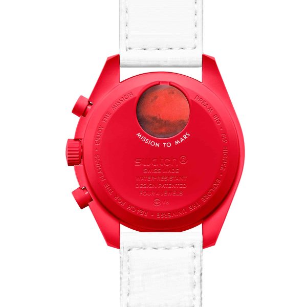 【Super Clone】Swatch x Omega SO33R100 Bioceramic Moonswatch Mission to Mars