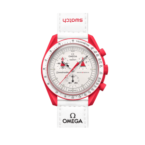 【Super Clone】Swatch x Omega SO33R100 Bioceramic Moonswatch Mission to Mars